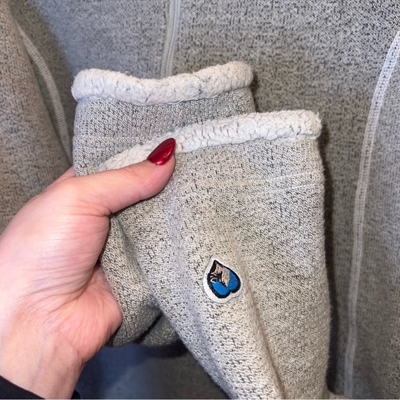 KÜHL Gray Sherpa Lined Quarter Zip Fleece Pullover Medium - Picture 7 of 15